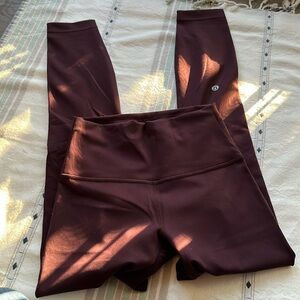 lululemon athletica Burgundy Leggings